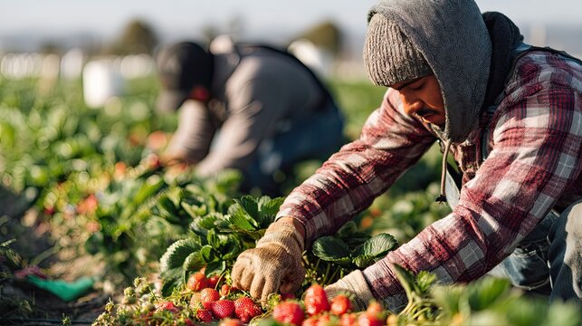 couple picking apples in the garden - Powered by Adobe