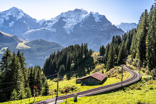 swiss alps landscape