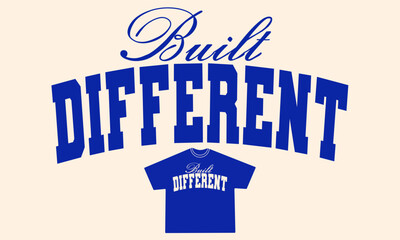 Retro typography college varsity motivational quote slogan print for graphic tee t shirt or sweatshirt - Vector