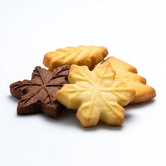 Pile of holiday cookies, light & dark