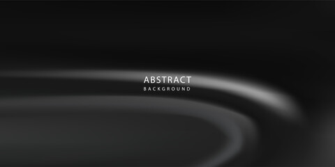 Black wavy gradient mesh seamless bg. Vector illustration with soft transition and grainy texture. Blurred abstract background.vector illustration eps10