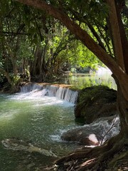 waterfall in the forest at Khao Yai, Thailand	