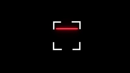 Scanning the QR code icon animation, QR code being scanning concept. - Powered by Adobe