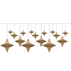 Golden sparkling star pattern background for Christmas and festive decoration