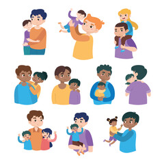 Fathers Day Illustration Collection