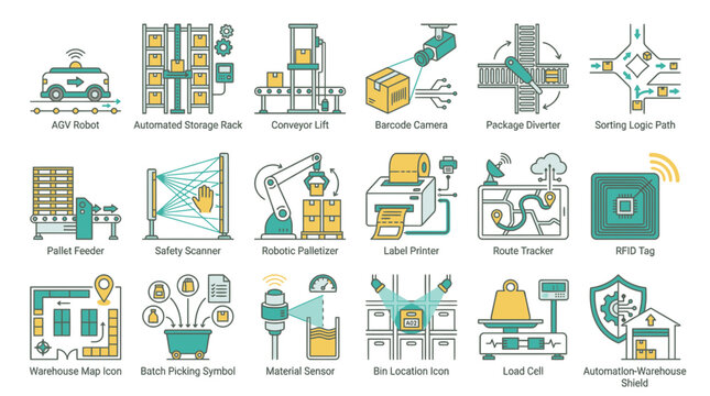 Streamline your warehouse operations with robotic automation and modern logistics solutions, optimizing efficiency and safety in supply chain management with advanced technology