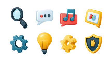 Large curated collection of modern vector icons featuring diverse shapes and clean minimal style presented together isolated on white background