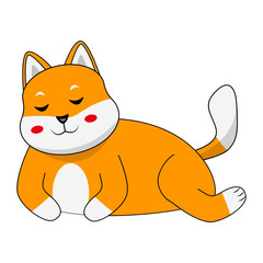 Baby Dog Character in Cartoon Design Style. Vector Illustration