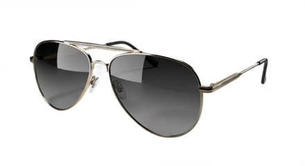 Stylish aviator sunglasses with gradient lenses for sun protection fashion accessory