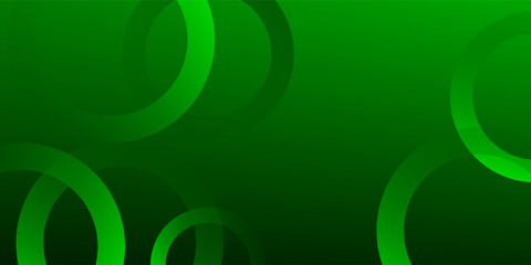 Abstract green circular shapes background. Vector illustration