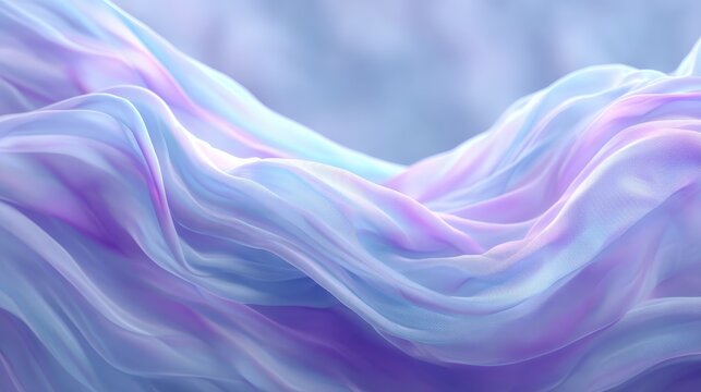 Gentle flowing fabric in soft pastel hues evokes tranquility and elegance.