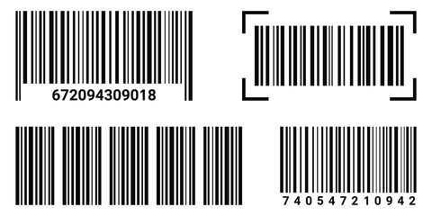 Barcode icon. Vector illustration
