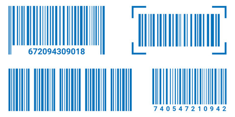 Barcode read icon symbol concept for graphic design. Universal code for scanning product or item. Vector illustration.
