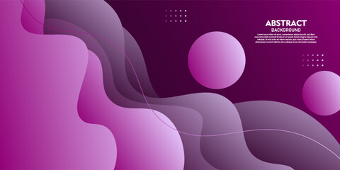 Abstract purple colored wave pattern on dark background with trendy banner background. Vector eps10