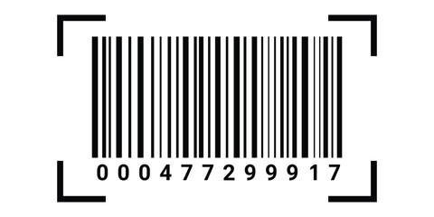 Fake Bar code icon. Vector illustration for package design and marketing. eps 10