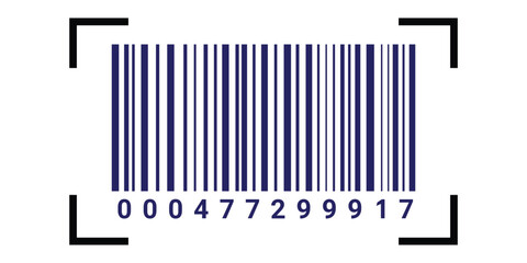 Barcode vector icon. Simple fake bar code. Bar code for web design. eps 10