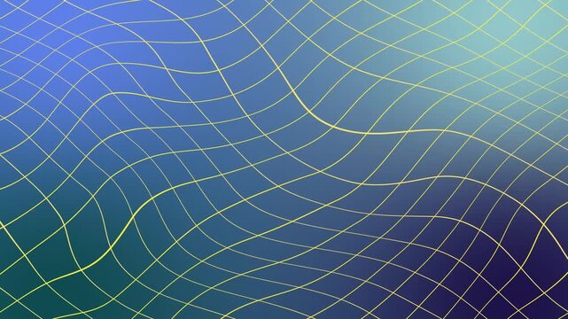 Dark blue dark green gradient background with thin cross abstract wavy lines flowing smoothly across the scene