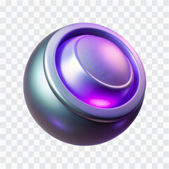 3D Mystic Moon Orb Icon | Floating Magical Sphere, Enchanted Orb, Fantasy Magic