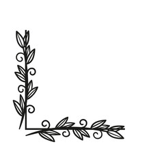 Leaf Line Corner Decoration