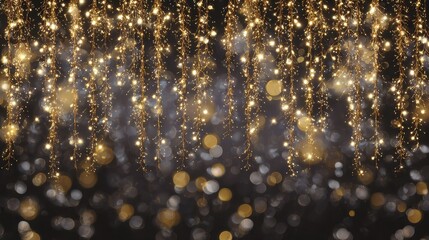 elegant new years eve backdrop with sparkling lights and gold accents for festive celebrations and marketing campaigns bringing joy and excitement