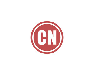 CN logo design. CN