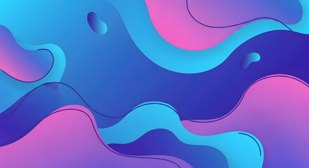Modern fluid gradient background with dynamic wavy abstract shapes