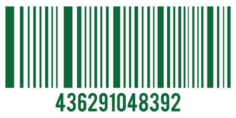Simple fake bar code, barcode scratched vector illustration. Universal code for scanning product or item. Barcode product distribution icon. eps 10