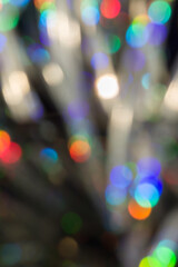 Colorful holographic background. Modern foil, futuristic blurred template. Neon pastel, hologram...