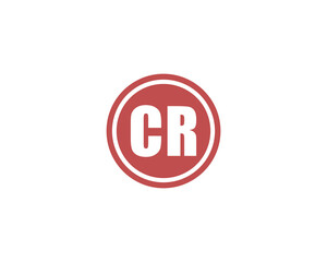 CR logo design. CR