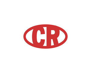 CR logo design. CR