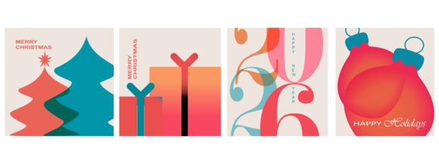 vector illustration of an abstract background, Big Set of 2026 Happy New Year logo text design. 2026 number design template. Collection of 2026 Happy New Year symbols. Vector illustration with labels