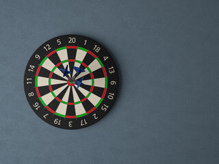 Dartboard and darts