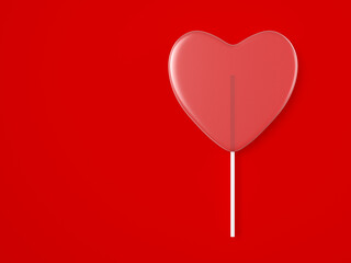 Heart shape lollipop