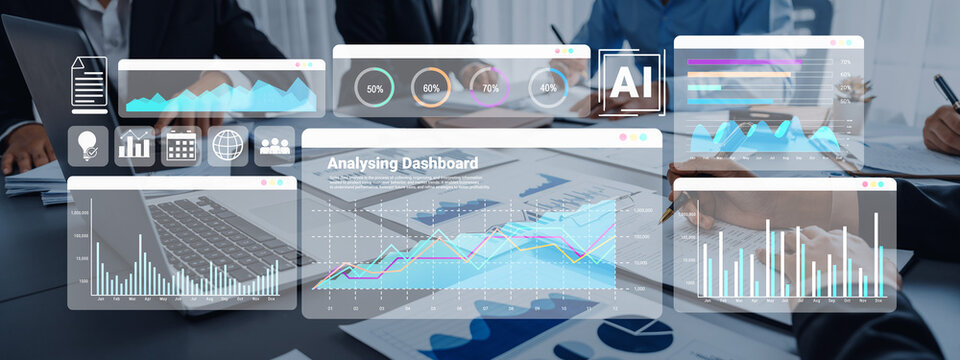 Data dashboard helps track business performance, identify trend patterns, and optimize strategic decision making for sustainable growth Parse