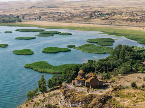 Hayravank Monastery Overlooking the Reeds and Waters of Lake Sevan
