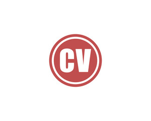 CV logo design. CV