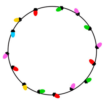 Circle Lights Frame