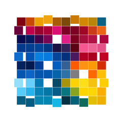 colorful palette , mosaic background