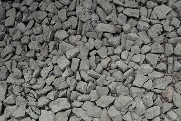Gravel with a rough, granular texture