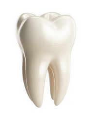 Healthy human molar tooth, isolated, dental care concept isolated on transparent background
