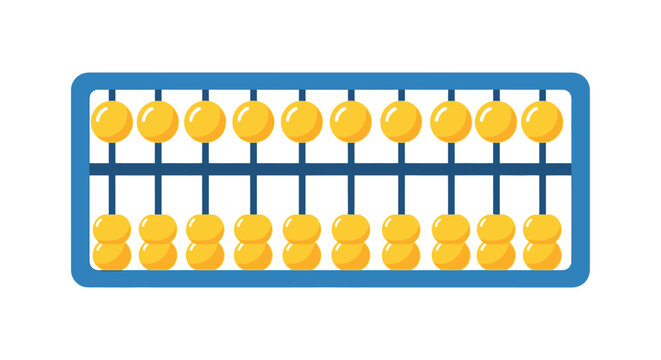 Abacus counting calculating tool for basic arithmetic and complex mathematical operations, used in schools and business for financial computation and learning fundamental number skills
