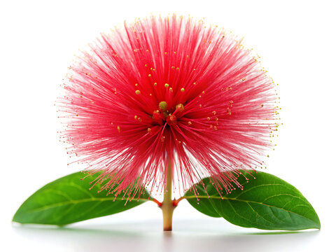Red Powder Puff Flower