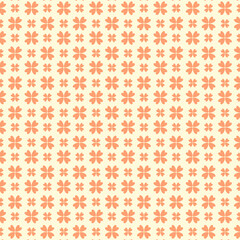 Orange Flower vector pattern background
