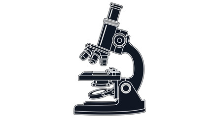 microscope isolated on white background