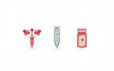 Obraz premium Alternative medicine vector icons. High quality