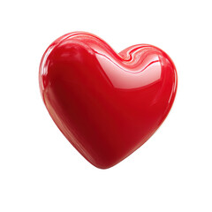 Glossy red heart icon png love png symbol png valentine png romance png 3D png shiny png cute png emoji png graphic png transparent background image