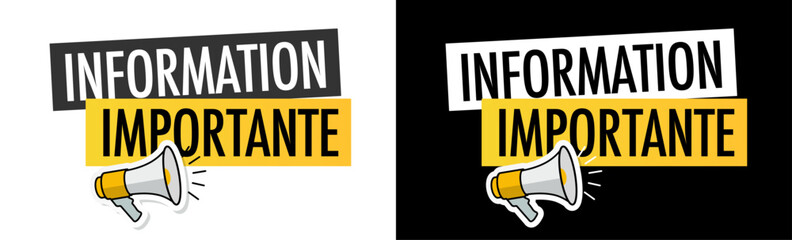 Information importante