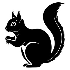 Minimalist white outline of a curious cat face and tail silhouette isolated on white background isolated on transparent background