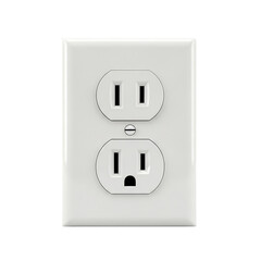 Modern electrical outlet symbolizing power connection, a simple icon for energy solutions and home design, representing electricity access and building infrastructure