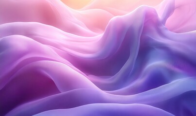 Fototapeta premium Flowing abstract pink and violet silk waves background texture